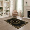 thumbnail image 1 of ODIKA Key Border Sparkle Sunburst Round Symmetrical Shimmer Greek Glam Refined for Dorm Room, Small Living Apartment, Stain Resistant Low Profile, 1 of 7