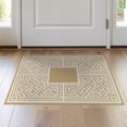 thumbnail image 1 of ODIKA Key Grid Minimalist Motif Geometric Border Interlocking Greek Trellis Refined for Hallway, Study Room, Playroom, Non-Slip Low Profile, 1 of 7