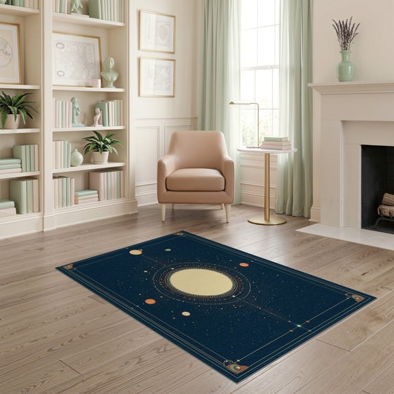 ODIKA Large Galaxy Planetary Starry Planets Stars Themed Science Pet Friendly & Kids Safe Play for Playroom, Bedroom, Reading Nook