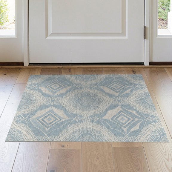 ODIKA Large Neutral Grey Muted Palette Scattered Blots Layout Abstract for Hallway, Study Room, Playroom, Non-Slip Low Profile