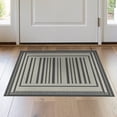 thumbnail image 1 of ODIKA Layering Striped Cabana Layout Meander Stripe Bold Symmetrical for Entryway, Kitchen, Laundry Room, Stain Resistant Thin Throw, 1 of 7