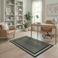 thumbnail image 1 of ODIKA Layering Vertical Band Slim Frame Crisp Geometric Striped Stripe Stain Resistant Low Profile for Dorm Room, Small Living Apartment, 1 of 7