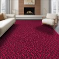 thumbnail image 1 of ODIKA Leopard Cheetah Print Spotted Interlocking Motif Zebra Decoration Pink Flowing Non-Slip Chair-Friendly for Dining Room, Large Office, Lounge, 1 of 7