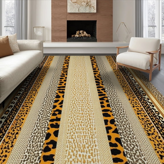 ODIKA Leopard Pink Print Cheetah Spotted Tiger Stripe Decorations Printed Foldable Easy Care for King Size Bedroom, Master Suite, Under Bed