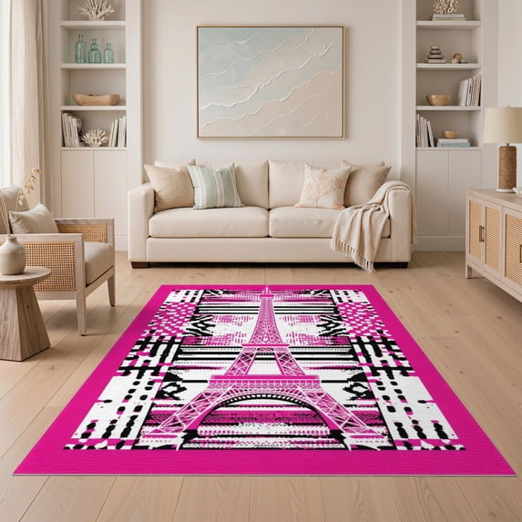 ODIKA Leopard Zebra Stripe Tower Centerpiece Print Spotted for Small Living Room, Playroom, Bedroom, Easy Care Kids Safe