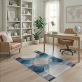 thumbnail image 1 of ODIKA Livingroom Abstract Geometric Distressed Neutral Grey Large Brushstroke Pet Friendly & Kids Safe Play for Playroom, Bedroom, Reading Nook, 1 of 7
