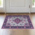thumbnail image 1 of ODIKA Medallion Oriental Maximalist With Ornate Floral Scroll Border Stain Resistant Thin Throw for Entryway, Kitchen, Laundry Room, 1 of 7