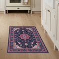 thumbnail image 1 of ODIKA Medallion Oriental With Maximalist Boho Floral Allover Motifs for Bedroom, Bedside, Nursery, Pet Friendly & Kids Safe, 1 of 7