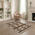 thumbnail image 1 of ODIKA Motif Southwestern Stripe Arae Spotted Boho Border Farmhouse Flowing Dynamic for Home Office, Gaming Room, Under Desk, Non-Slip Chair-Friendly, 1 of 7