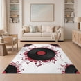 thumbnail image 1 of ODIKA Music Turntable Note Disc Shape Rhythm Round Movie Vinyl Eight Non-Slip Chair-Friendly for Dining Room, Under Table, Home Office, 1 of 7
