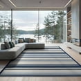 thumbnail image 1 of ODIKA Nautical Striped Cabana Ticking Border Detail That Couch Navy for Master Suite, California King, Under Bed, Foldable Easy Care, 1 of 7