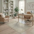 thumbnail image 1 of ODIKA Neutral Decorative Weathered Abstract Transitional Ivory Taupe for Home Office, Gaming Room, Under Desk, Non-Slip Chair-Friendly, 1 of 7