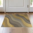 thumbnail image 1 of ODIKA Neutral Para Flowing Minimalist Scattered Shapes Abstract Dining Stain Resistant Thin Throw for Entryway, Kitchen, Laundry Room, 1 of 7