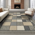 thumbnail image 1 of ODIKA Patchwork Spotted Blocks Southwestern Stripe Border Geometric Abstract Refined Foldable Easy Care for King Size Bedroom, Master Suite, Under Bed, 1 of 7