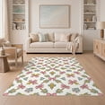 thumbnail image 1 of ODIKA 5'x7' Washable Area Rug Non-Slip, Chair-Friendly Pencil Welcome Teacher Preschool Door Schoolgirl School Classroom Refined for Dining Room, Under Table, Home Office, 1 of 7