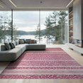 thumbnail image 1 of ODIKA Pink Cheetah Print Leopard Spotted Zebra Stripe Tiger Border Low Profile Flatwoven for Great Room, Indoor Open Concept, Large Living, 1 of 7