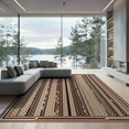 thumbnail image 1 of ODIKA Pink Grid Alternating Panels Vertical Symmetry Geometric Contemporary for Great Room, Indoor Open Concept, Large Living Low Profile Flatwoven, 1 of 7