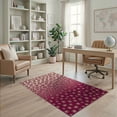 thumbnail image 1 of ODIKA Pink Leopard Cheetah Spotted Gradient Motif Abstract Print Orange Non-Slip Chair-Friendly for Home Office, Gaming Room, Under Desk, 1 of 7