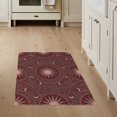 thumbnail image 1 of ODIKA Pink Retro Boho Interlocking Faded Palette Ornamental for Home Office, Hallway, Laundry Room, Non-Slip Chair-Friendly, 1 of 7