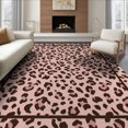 thumbnail image 1 of ODIKA Pink Spotted Cheetah Leopard Print Bold Abstract Contemporary for Dining Room, Under Table, Office, Non-Slip Chair-Friendly Floor, 1 of 7