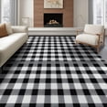 thumbnail image 1 of ODIKA Plaid Bold Fabric Checkered Diagonal Layout Bathroom Checked for Dining Room, Large Office, Lounge, Non-Slip Chair-Friendly, 1 of 7