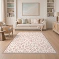 thumbnail image 1 of ODIKA Print Mosaic Wildcat Inset Border Cheetah Pink Spotted Leopard Playful Non-Slip Chair-Friendly for Dining Room, Under Table, Home Office, 1 of 7
