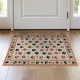 thumbnail image 1 of ODIKA Print Paws Interlocking Motif Bone Alfombra Para Perros Schnauzer Pet Friendly & Kids Safe Bedside for Bedroom, Nursery, RV, 1 of 7
