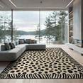 thumbnail image 1 of ODIKA Print Skin Spotted Hid Zebra Stripe Border Akin Fuzzy Fake Cow Flowing Dynamic for Dining Room, Basement, Large Office, Non-Slip Chair-Friendly, 1 of 7