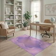 thumbnail image 1 of ODIKA Purple Dreamy Pink Fade Gentle Swirl Balanced Artwork Furry Stain Resistant Low Profile for Dorm Room, Small Living Apartment, 1 of 7