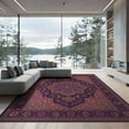 thumbnail image 1 of ODIKA Purple Ornamental Plum Scroll Traditional Artwork Pink Mauve for Master Suite, California King, Under Bed, Foldable Easy Care, 1 of 7