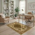 thumbnail image 1 of ODIKA Retro Vintage Distressed Tone Dining Under Table Cottagecore Boho Flowing Non-Slip Chair-Friendly for Home Office, Gaming Room, Desk, 1 of 7