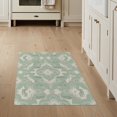 thumbnail image 1 of ODIKA Sage Negative Throw Interlocking Motifs Border Entryway Abstract for Kitchen, Mudroom, Stain Resistant Flatwoven, 1 of 7
