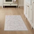 thumbnail image 1 of ODIKA Scroll Pink Border Alfombra Para Cuarto Boho Scattered Flowing Dynamic Non-Slip Chair-Friendly for Home Office, Hallway, Laundry Room, 1 of 7
