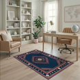 thumbnail image 1 of ODIKA Sport Vintage Athletic Crest With Striped Banner Border Baseball Field Refined for Playroom, Bedroom, Reading Nook, Pet Friendly & Kids Safe Play, 1 of 7