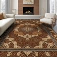 thumbnail image 1 of ODIKA 6'x9' Washable Area Rug Non-Slip, Easy Care, Spotted Border Salt Speckled Southwestern Motifs Abstract Inspired Refined for Family Room, Living Room, Master Bedroom, 1 of 7