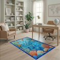 thumbnail image 1 of ODIKA Starfish Ocean Mosaic Coral Reef Wave Bathroom Border Seashell Pet Friendly & Kids Safe Play for Playroom, Bedroom, Reading Nook, 1 of 7