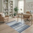 thumbnail image 1 of ODIKA Striped Bands Nautical Pinstripe Farmhouse Graduated Playroom for Dorm Room, Small Living Apartment, Stain Resistant Low Profile, 1 of 7