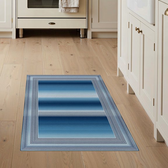 ODIKA Striped Horizontal Navy Banded Sriped Stripped Stripe Straw Stripes for Bedroom, Bedside, Nursery, Pet Friendly & Kids Safe