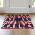 thumbnail image 1 of ODIKA Striped Patriotic Motif Generic Stars Vintage Bordered Front Door Refined Pet Friendly & Kids Safe Bedside for Bedroom, Nursery, RV, 1 of 7