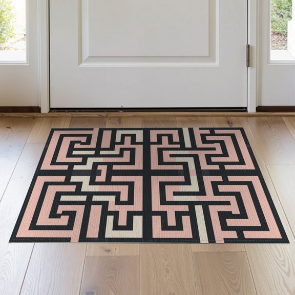 ODIKA Structured Grid Formation Contemporary Labyrinth Style Framework for Bedroom, Nursery, RV, Pet Friendly & Kids Safe Bedside