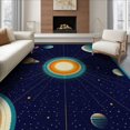 thumbnail image 1 of ODIKA System Galaxy Planet Lineup With Rings And Asteroid Belt Border Foldable Easy Care for Queen Size Bedroom, Under Bed, Master Suite, 1 of 7