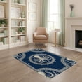 thumbnail image 1 of ODIKA Tentacle Nautical Knot Border Compass Motif Frame Vintage Octopus Refined for Home Office, Gaming Room, Under Desk, Non-Slip Chair-Friendly, 1 of 7