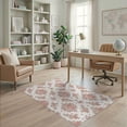 thumbnail image 1 of ODIKA Toss Romantic Roses Shack Dainty Rosebud Clusters Pink Refined Structured Pet Friendly & Kids Safe Play for Playroom, Bedroom, Reading Nook, 1 of 7