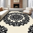 thumbnail image 1 of ODIKA 2x3 Machine Washable Non-Slip Area Rug, Abstract Floral Burst with Stylized Petals and Radiating Symmetry Ultra Soft Rug, None, 524184, 1 of 7