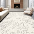 thumbnail image 1 of ODIKA 2x3 Machine Washable Non-Slip Area Rug, Distressed Scroll Ultra Soft Rug, None, 658190, 1 of 7