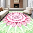 thumbnail image 1 of ODIKA 2x3 Machine Washable Non-Slip Area Rug, Enchanted Petal Waves Rippling Concentric Ethereal Ultra Soft Rug, None, 568937, 1 of 7