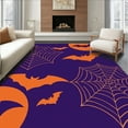 thumbnail image 1 of Ultra Soft Area Rug, Abstract Halloween Inspired, Non Slip, Stain Resistant, Washable Area Rugs for Living Room, Bedroom(Purple, 2X3), 1 of 8
