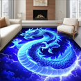 thumbnail image 1 of Ultra Soft Area Rug, Mystical Creature Abstract, Non Slip, Stain Resistant, Washable Area Rugs for Living Room, Bedroom(Blue, 2X3), 1 of 8