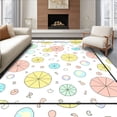 thumbnail image 1 of ODIKA 2x3 Machine Washable Non-Slip Area Rug, Sunny Umbrella Alphabet Quilt with Cheerful and Abstract Motifs Ultra Soft Rug, None, 697248, 1 of 7