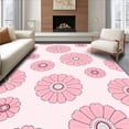 thumbnail image 1 of ODIKA 3x5 Machine Washable Non-Slip Area Rug, Blooming Garden Rosette Decorative Floret Arrangement Ultra Soft Rug, None, 565312, 1 of 7